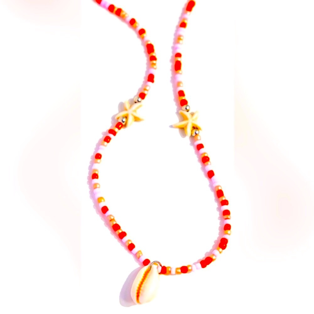 🧜🏻‍♀️🏖️🧜 “BEACHSIDE BEAUTY” ORANGE SEED BEAD NECKLACE ~ PAPARAZZI❗️🧜🏻‍♀️🏖️🧜